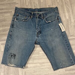 Vintage Levi’s 505s Blue Denim Cutoff Shorts
